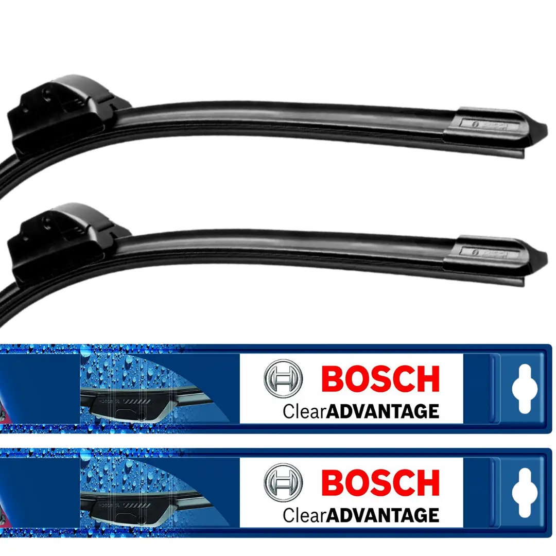 Bosch Clear Advantage Beam Wiper Blade Set (24" + 19") - Front Pair For Superior Visibility In Rain